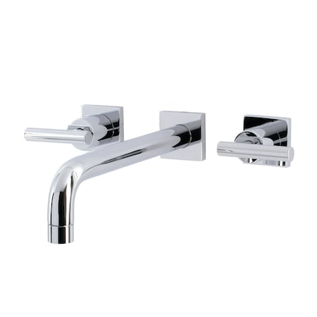 Kingston Brass KS6021CML Wall Mount Tub Faucet, Polished Chrome KS6021CML
